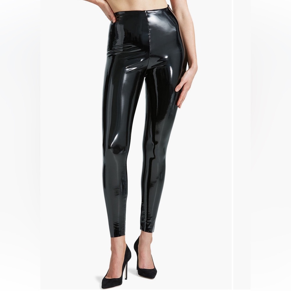 Commando black faux leather leggings